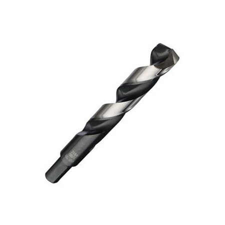 Brute Platinum 27/64in XL28 Brute Mechanics Len Drill, HSS NOMO Surface Treat, Flt Shank, 135 deg Split Pnt, 6PK CHA XL28-27/64